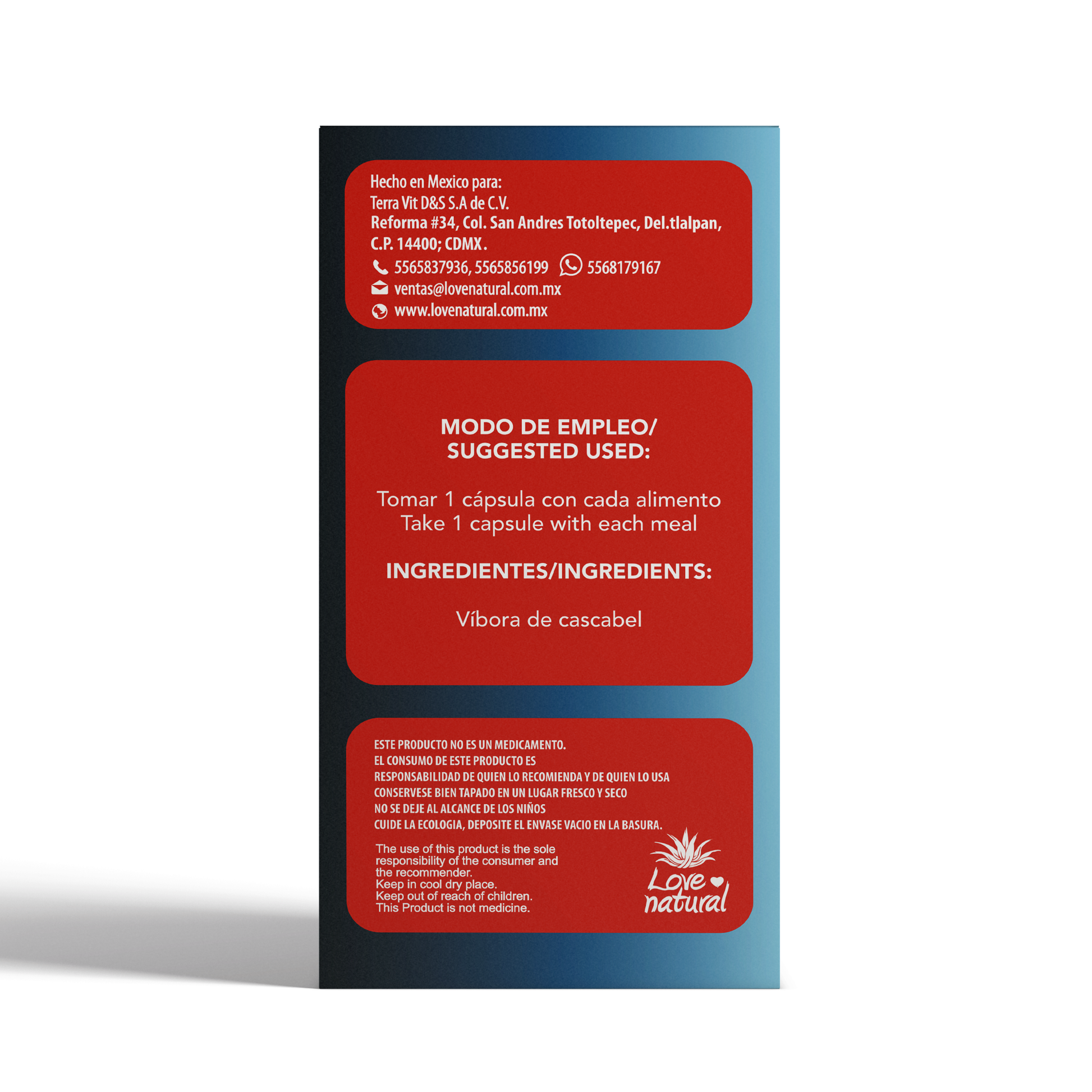 Info-Vibora de cascabel-Love Natural